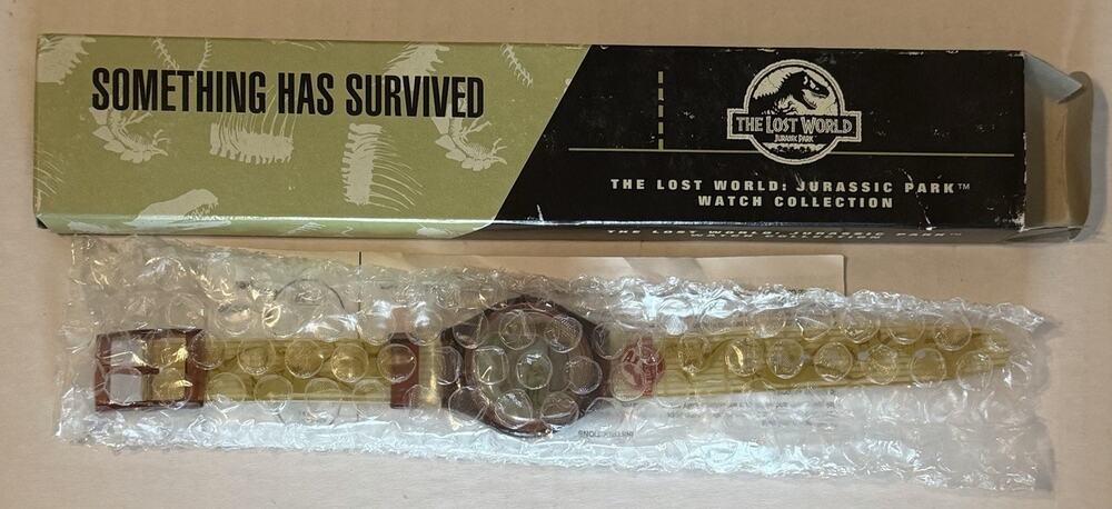 1997 Burger King Watch Vintage Jurassic Park Something Has Survived NIB untested